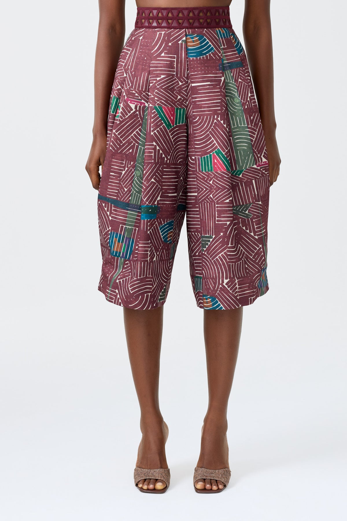 NELLA printed jorts, further view