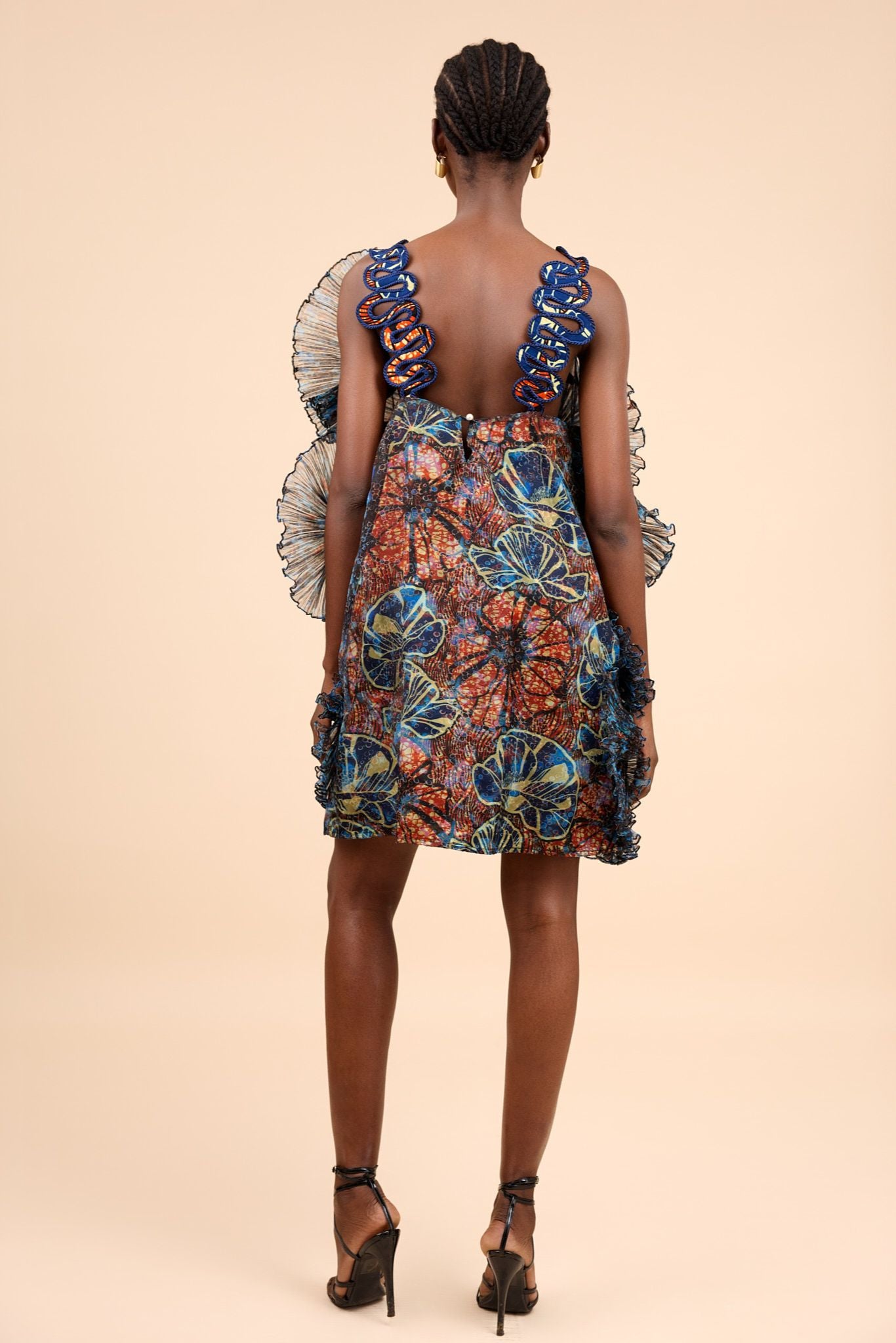 aaliyah blue dress Raishma Studio Women's Aaliyah Blue Cotton Dress